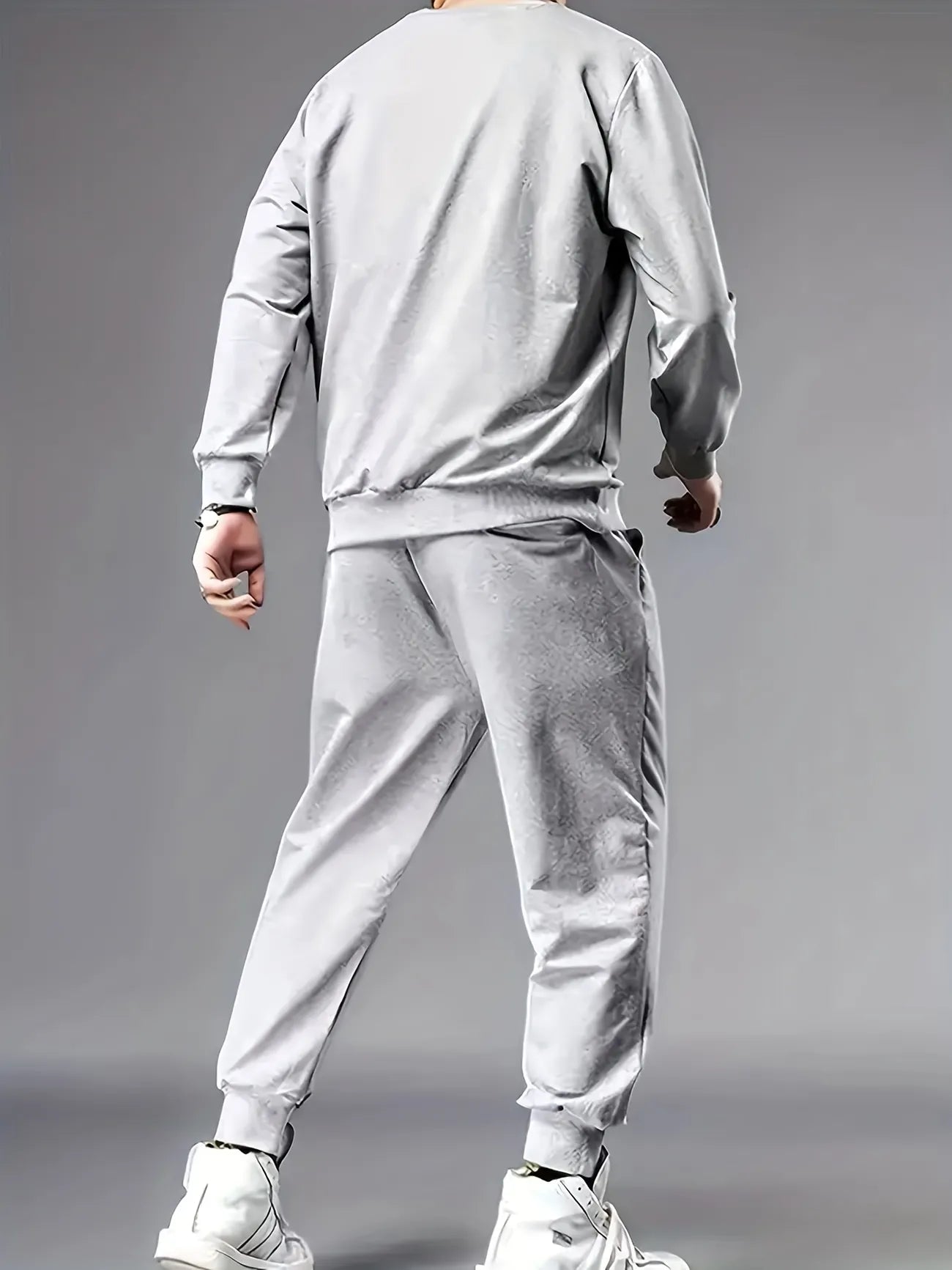 Fifth Avenue Mens Sweatshirt and Pants Set FAWMSPS3 - Grey Grey