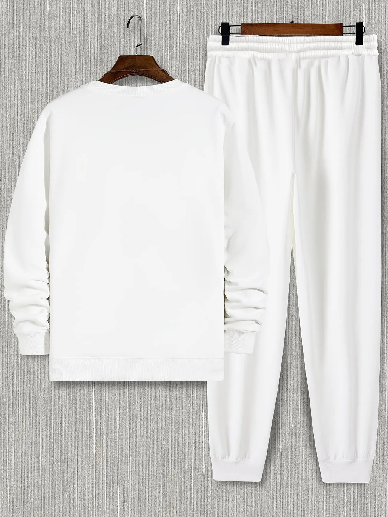 Fifth Avenue Mens Sweatshirt and Pants Set FAWMSPS17 - White White