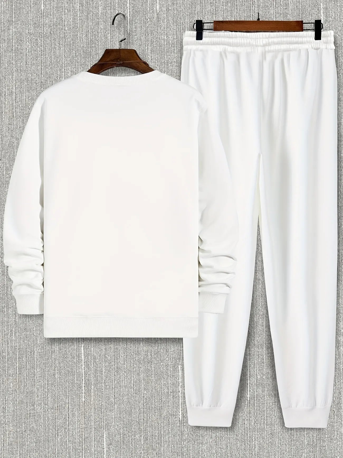 Fifth Avenue Mens Sweatshirt and Pants Set FAWMSPS14 - White White