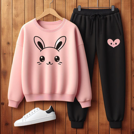 Fifth Avenue WWS Sweatshirt and Pants Set FAWWWS9 - Pink Black