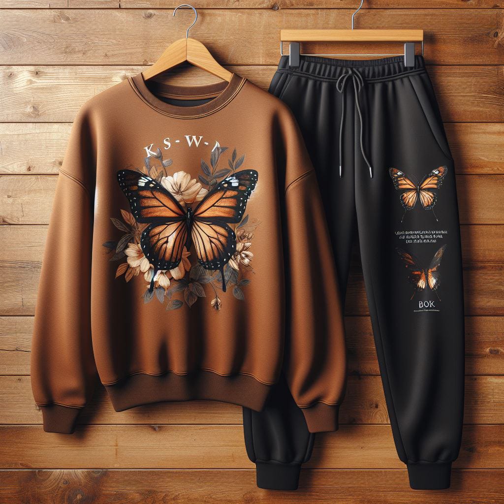 Fifth Avenue WWS Sweatshirt and Pants Set FAWWWS18 - Brown Black