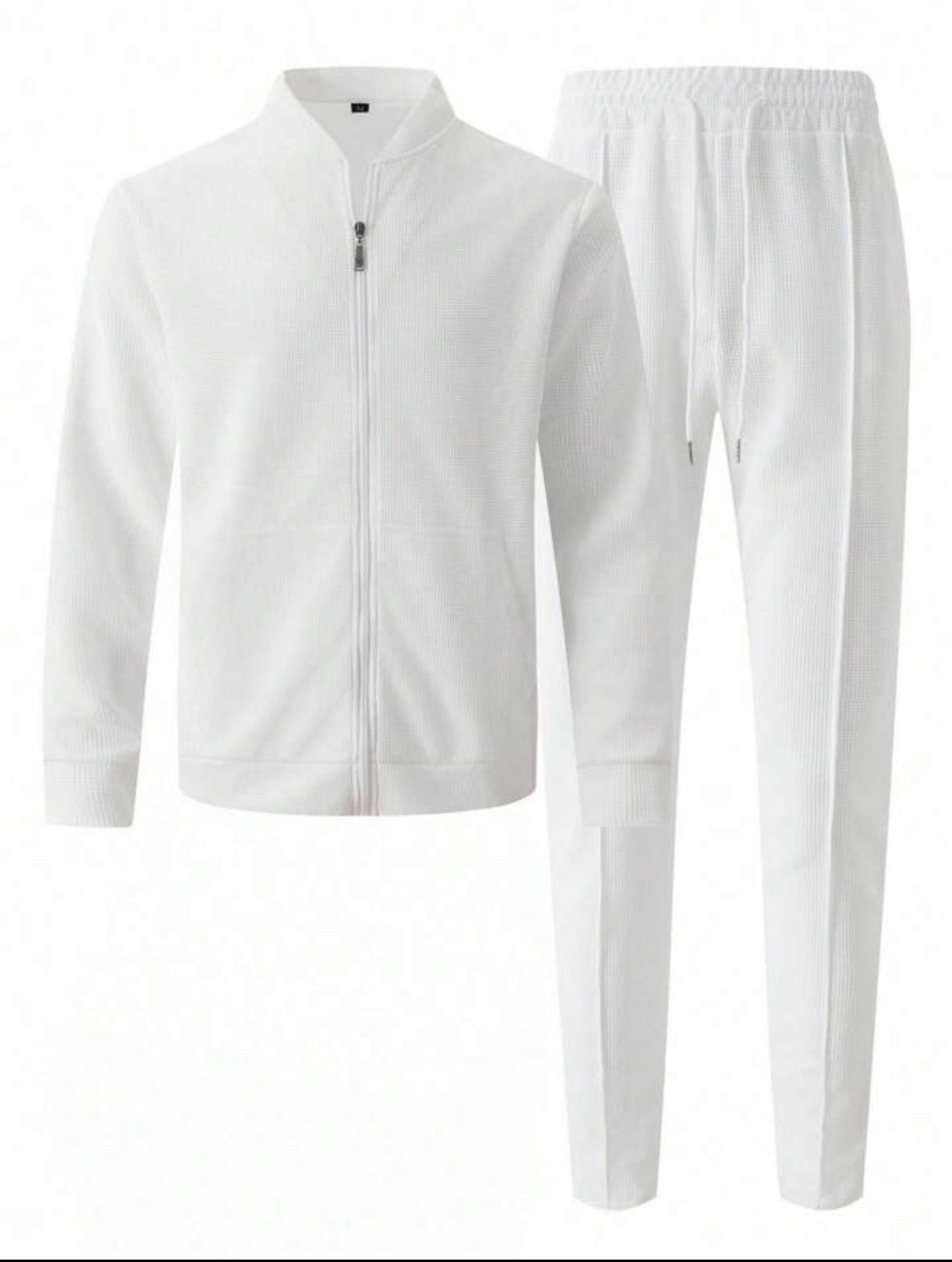 Fifth Avenue Mens Jacket and Pants Set FAMJAPNS2 - White